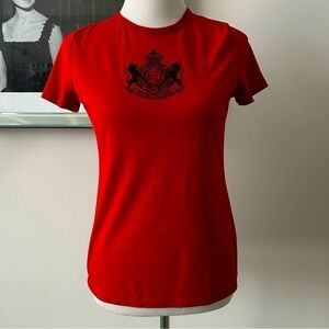 Lauren Ralph Lauren Embroidered Logo T Shirt
